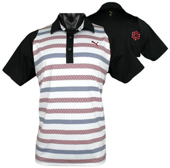 Puma Duo-Swing Stripe Golf Shirts - CLOSEOUTS
