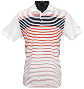 Puma Engineered Stripe Tech Golf Shirts - CLEARANCE