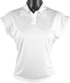 Adidas Women's ClimaCool Mini Cap Sleeve Dot Texture Golf Shirts - ON SALE!