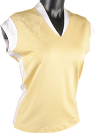 Adidas Women's ClimaCool Cap Sleeve Henna Print Golf Tops - ON SALE!