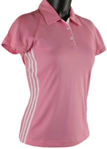 Adidas ClimaCool 3-Stripes Textured Women's Golf Shirts - SOLD OUT FOREVER
