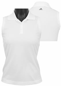 Adidas Women's ClimaLite Sleeveless Solid Golf Shirts - CLOSEOUTS