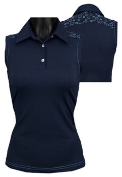 Adidas Women's ClimaCool Mesh Print Sleeveless Golf Shirts - CLEARANCE