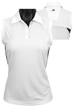 Adidas Women's ClimaCool Athletic Color Block Sleeveless Golf Shirts - CLEARANCE