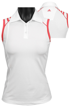 Adidas Women's ClimaCool 3-Stripes Sleeveless Golf Shirts - CLEARANCE