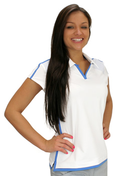 Adidas Women's ClimaCool 3-Stripes Golf Shirts - CLEARANCE