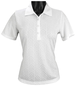 EP Pro Women's Tour-Tech Scroll Medallion Jacquard Golf Shirts - CLEARANCE