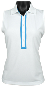 EP Pro Women's Tour-Tech Sleeveless Golf Shirts with Extended Framed Placket - ON SALE!