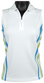 EP Pro Women's Tour-Tech Zip Sleeveless Golf Shirts with Contrast Blocking - ON SALE!