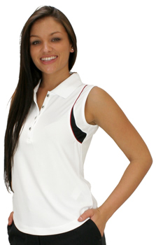 EP Pro Women's Tour-Tech Textured Color Block Sleeveless Golf Shirts - CLEARANCE
