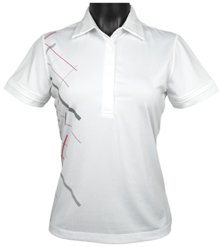 Greg Norman Women's Horizon Print Golf Shirts - CLEARANCE