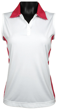 Greg Norman Women's Island Rib Sleeveless Golf Shirts - CLEARANCE