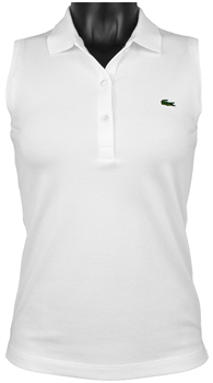Lacoste Women's Sleeveless Pique Golf Shirts - ON SALE - HOLIDAY SPECIAL
