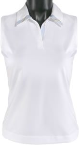 Nike Women's Dri-FIT Ribbon Placket Sleeveless Golf Shirts - ON SALE!