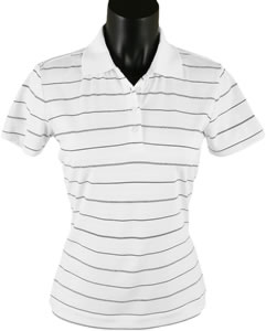 Nike Women's Dri-FIT Tech Stripe Golf Shirts - CLOSEOUTS