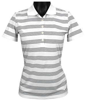 Nike Women's Dri-FIT Tech Stripe Golf Shirts - FINAL CLEARANCE