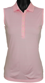 Nike Women's Dri-FIT Tech Stripe Sleeveless Golf Shirts - CLOSEOUTS CLEARANCE