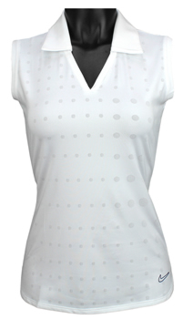 Nike Women's Dri-FIT Digital Dot Sleeveless Golf Shirts - CLEARANCE