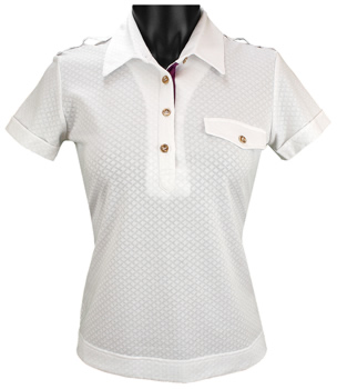 Sport Haley Women's Textured Jacquard Golf Shirts - CLEARANCE