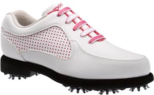 FootJoy White and Pink Junior Golf Shoes - CLOSEOUTS