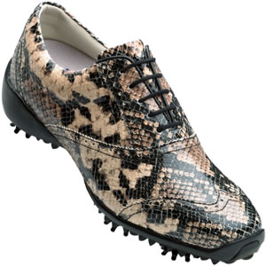 FootJoy LoPro Shield Tip Snake Print Women's Golf Shoes - CLOSEOUTS