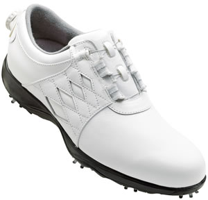 FootJoy Summer Series Argyle Saddle with BOA Lacing System Women's Golf Shoes - CLOSEOUTS CLEARANCE
