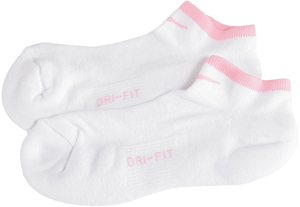 Nike Dri-FIT Tipped No-Show Women's Golf Socks Singles