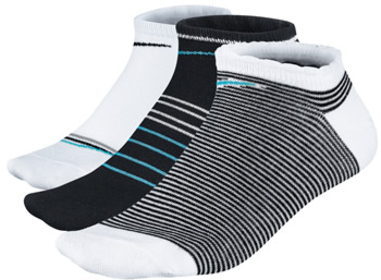 Nike Women's Dri-FIT No-Show Fashion Golf Socks - 3-Pair Packs