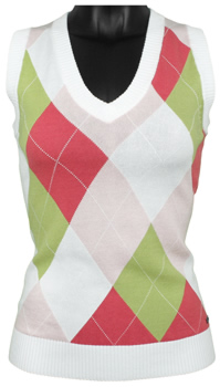 Lija Women's Axis Argyle Golf Sweater Vests - ON SALE!