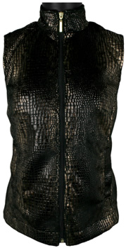 Sport Haley Women's Faux Fur Snakeskin Golf Vests - ON SALE!