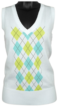 Sport Haley Women's V-Neck Argyle Golf Sweater Vests - ON SALE!