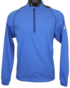 Adidas ClimaProof Wind Long Sleeve Half-Zip Golf Windshirts - CLOSEOUTS