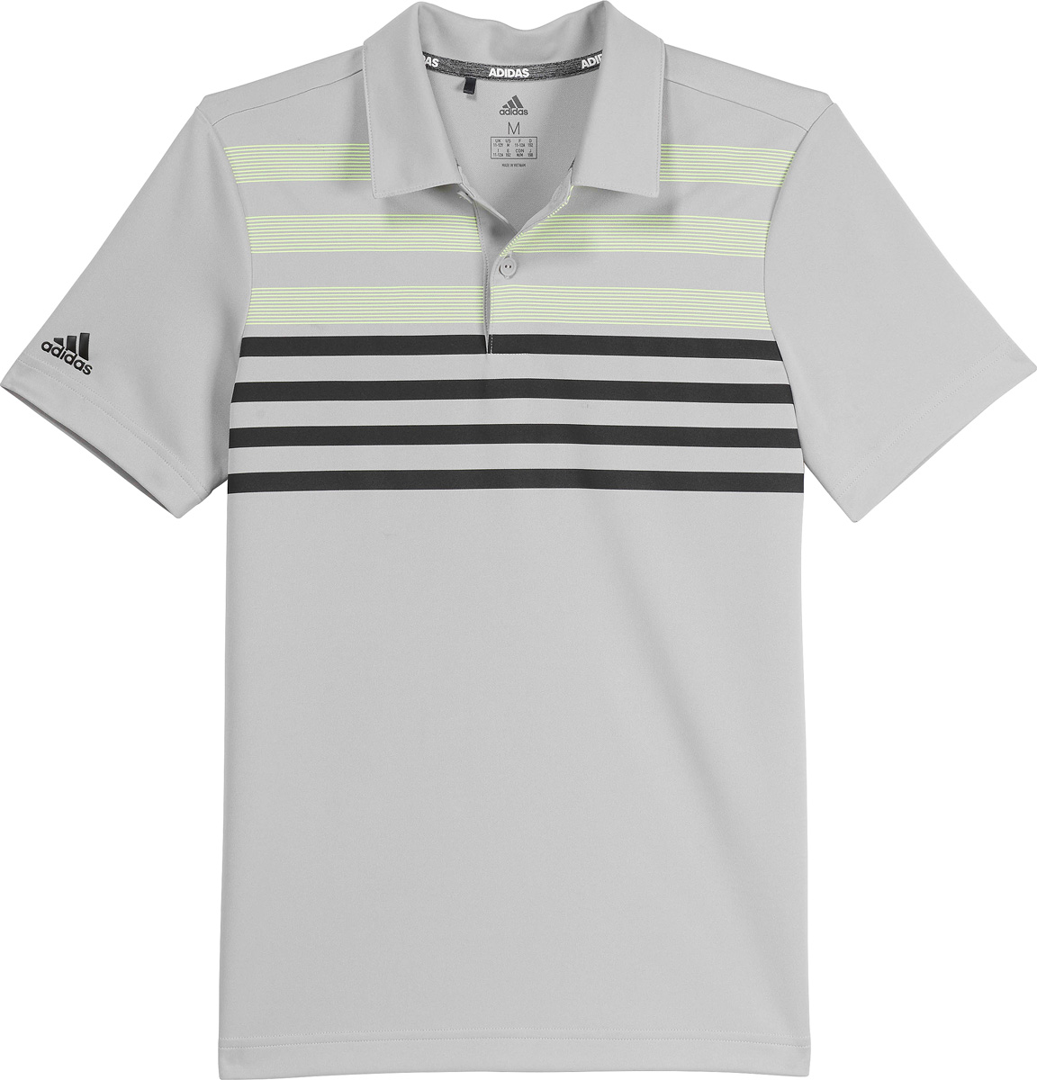 Adidas Chest Stripe Junior Golf Shirts