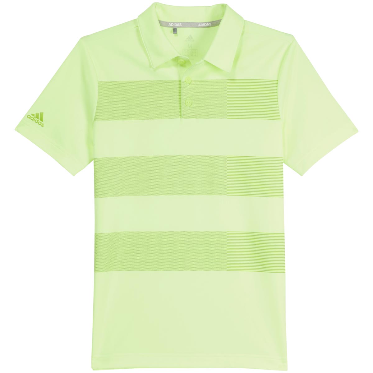 Adidas 3-Stripes Print Junior Golf Shirts