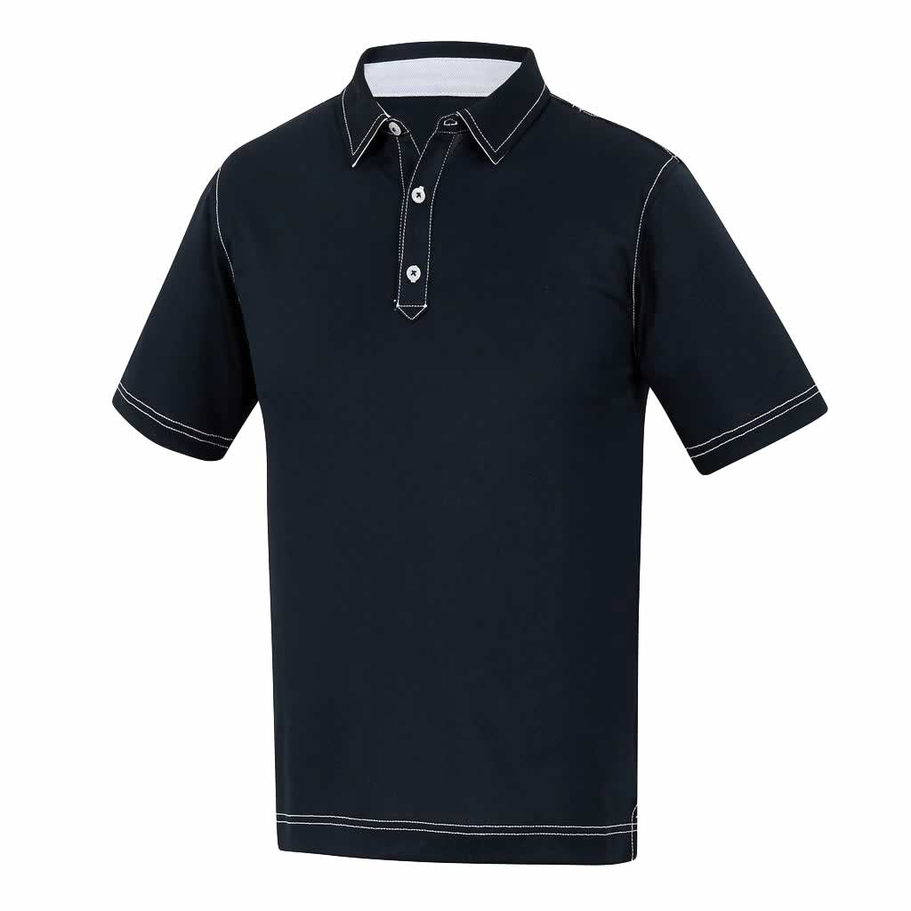 FootJoy Stretch Pique Contrast Stitch Junior Golf Shirts