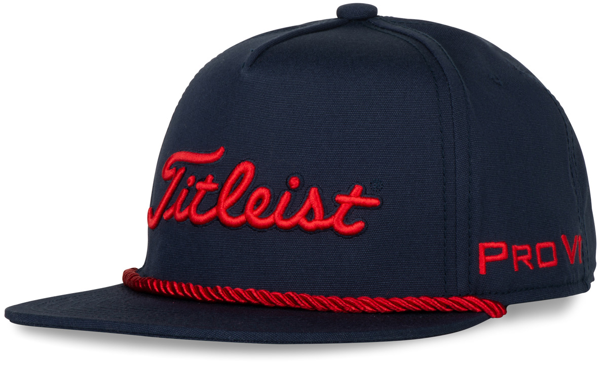 Titleist Tour Rope Flat Bill Snapback Adjustable Junior Golf Hats