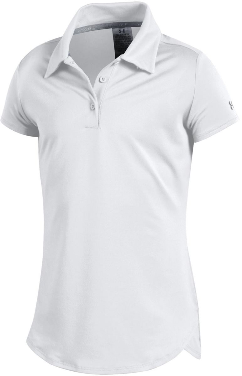 Under Armour Girls Leader Junior Golf Shirts