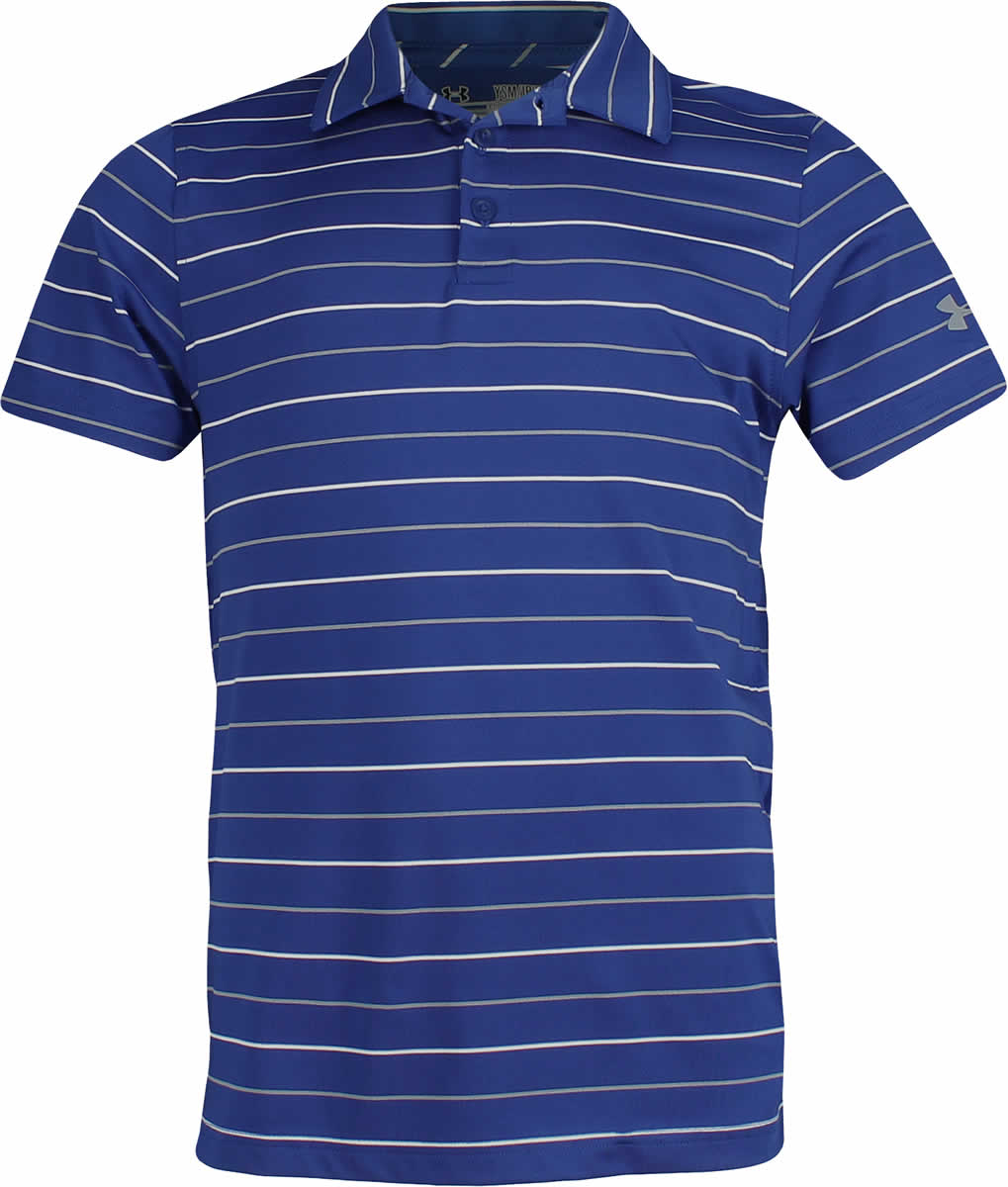 Under Armour Performance Stripe 2.0 Junior Golf Shirts