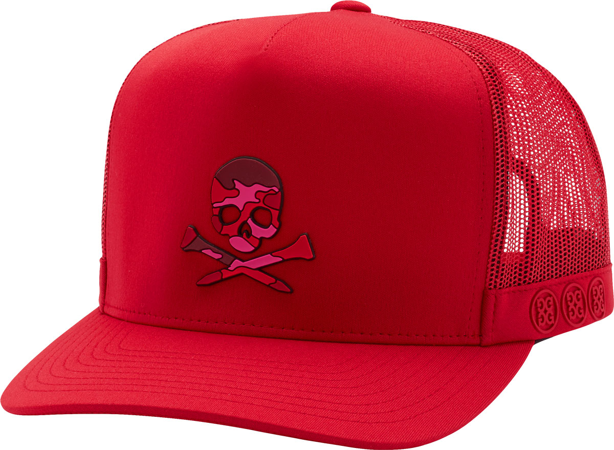 G/Fore Camo Skull Trucker Snapback Adjustable Golf Hats