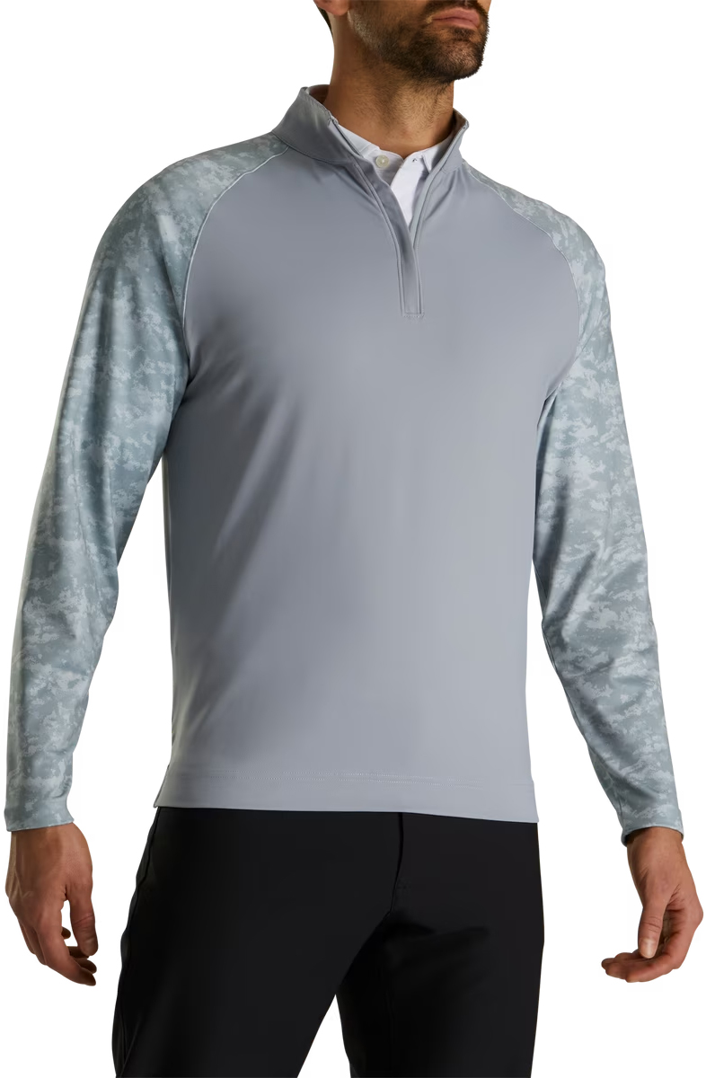 FootJoy Camo Color Block Midlayer QuarterZip Golf Pullovers