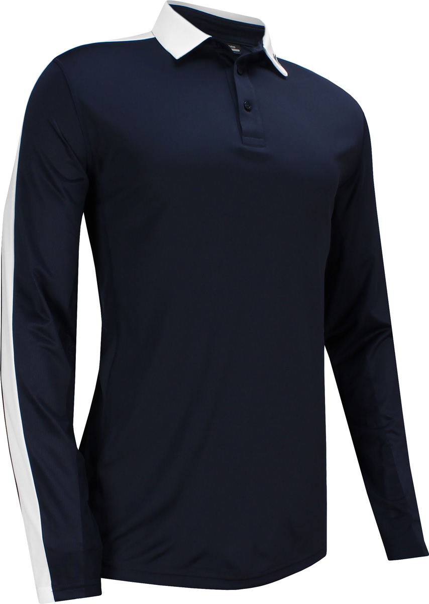 J.Lindeberg Jam Active Mesh Long Sleeve Golf Shirts