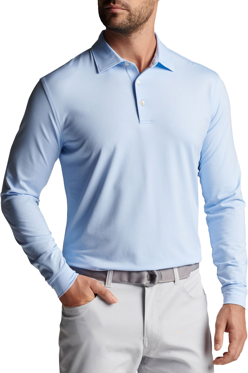 Peter Millar Jubilee Performance Jersey Long Sleeve Golf Shirts