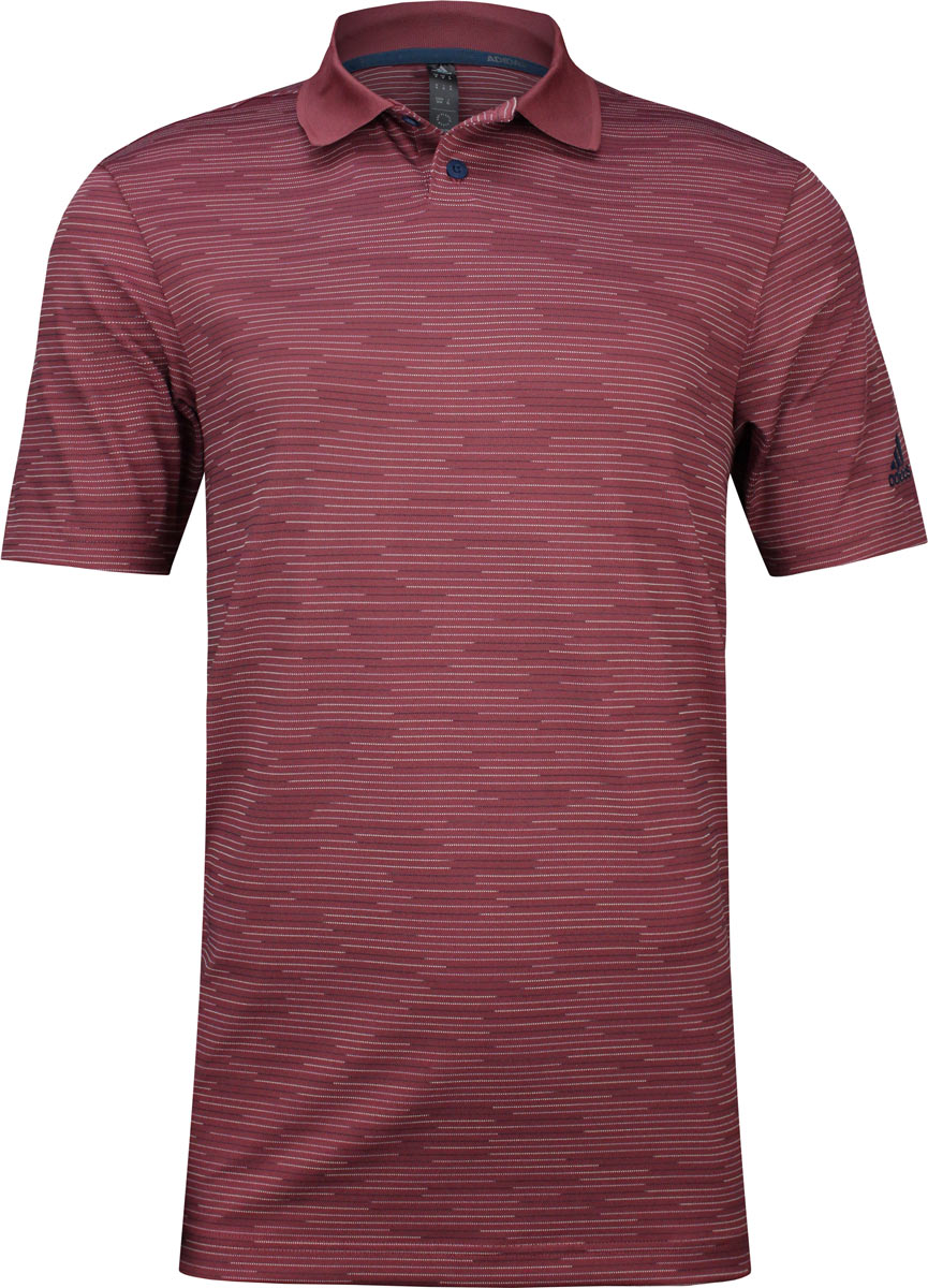 Adidas Contrast Stripe Golf Shirts