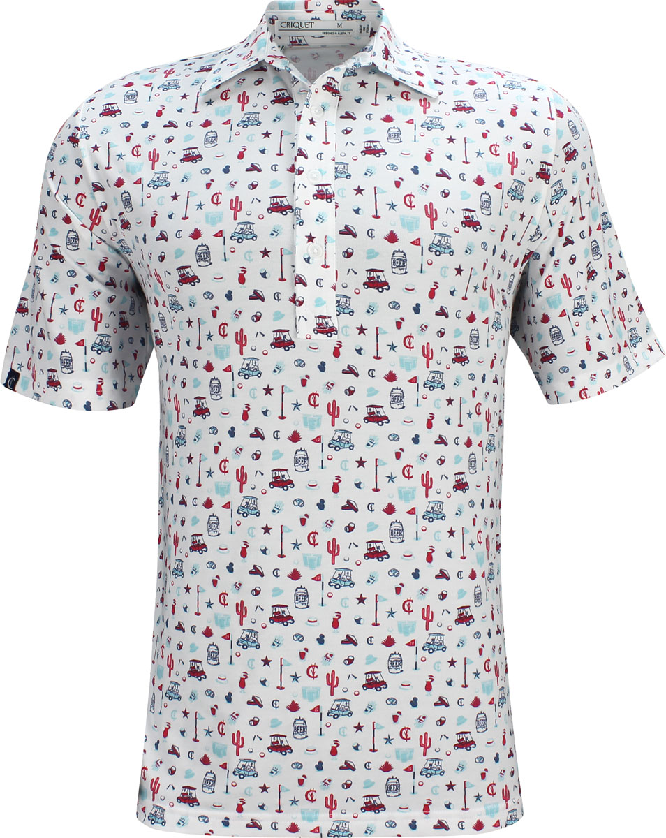 Criquet Range Performance Bar Jersey Golf Shirts