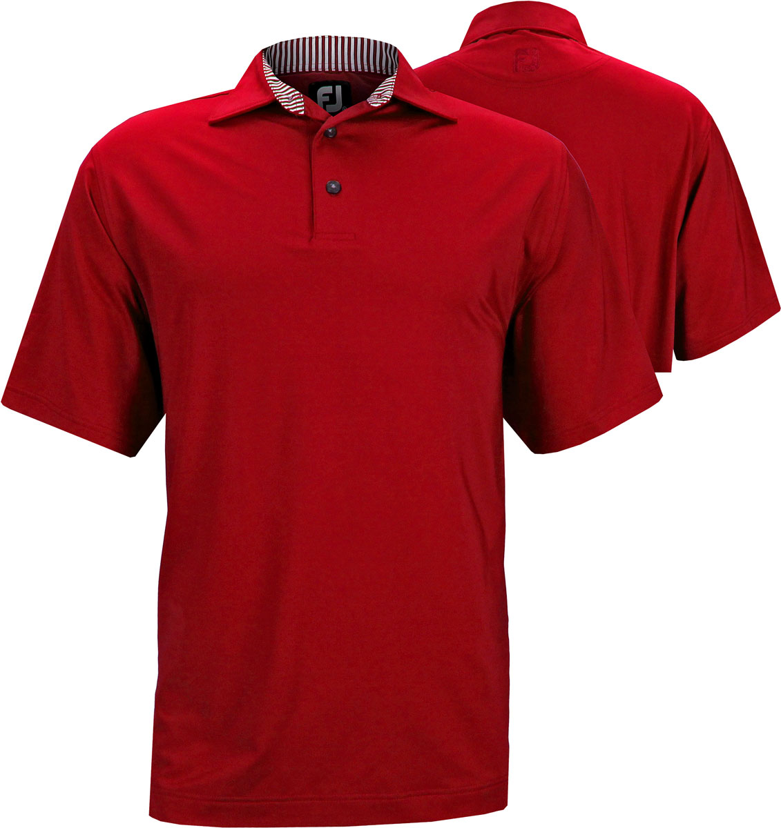 FootJoy ProDry Lisle Solid Golf Shirts with Self Fabric Collar