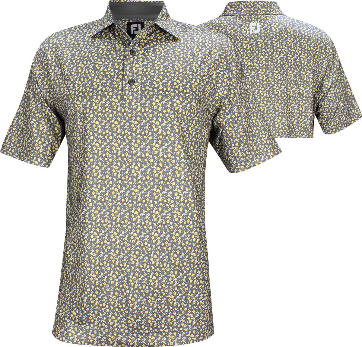 FootJoy ProDry Lisle Flower Print Golf Shirts