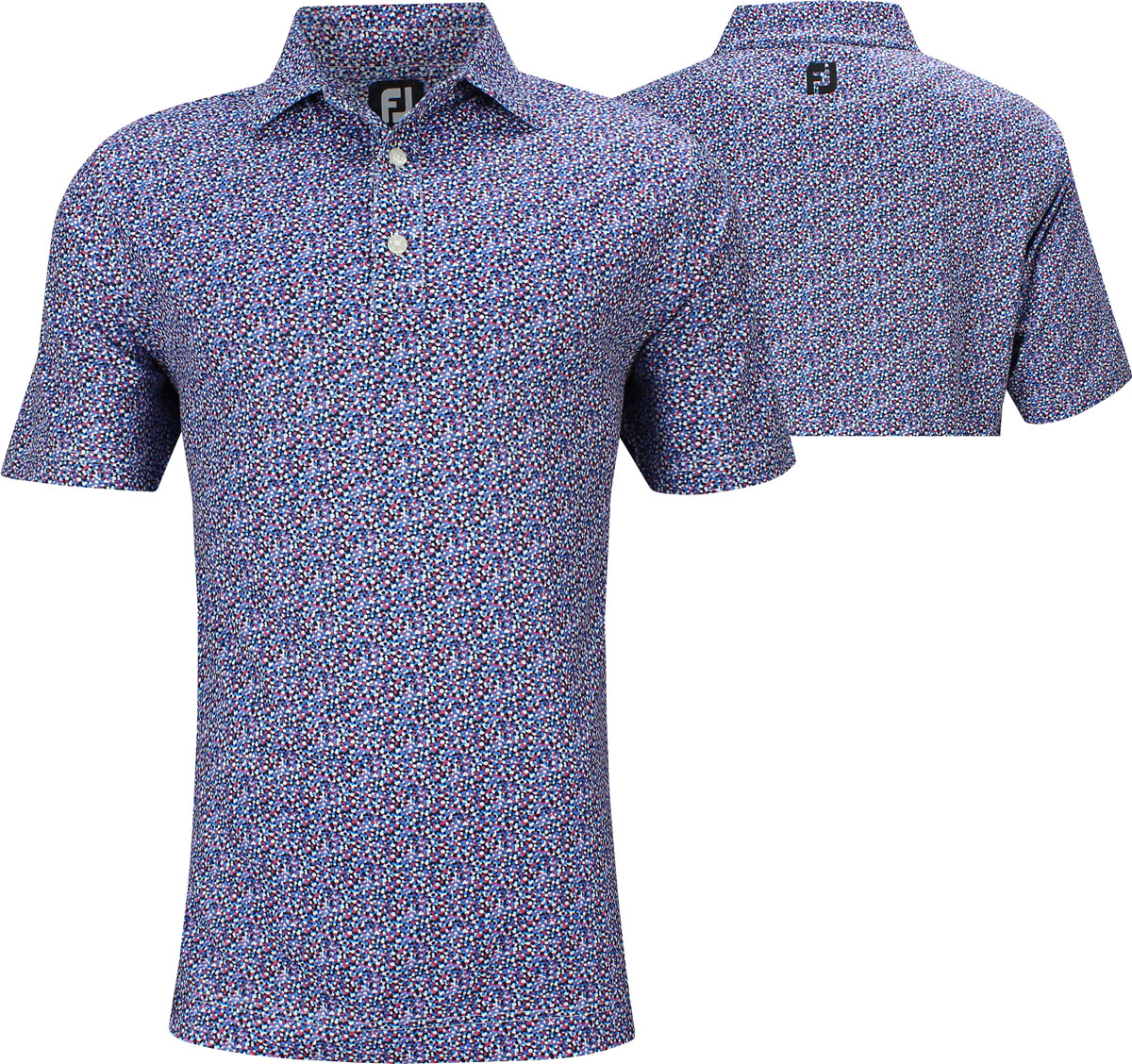 FootJoy ProDry Lisle Confetti Print Pique Golf Shirts