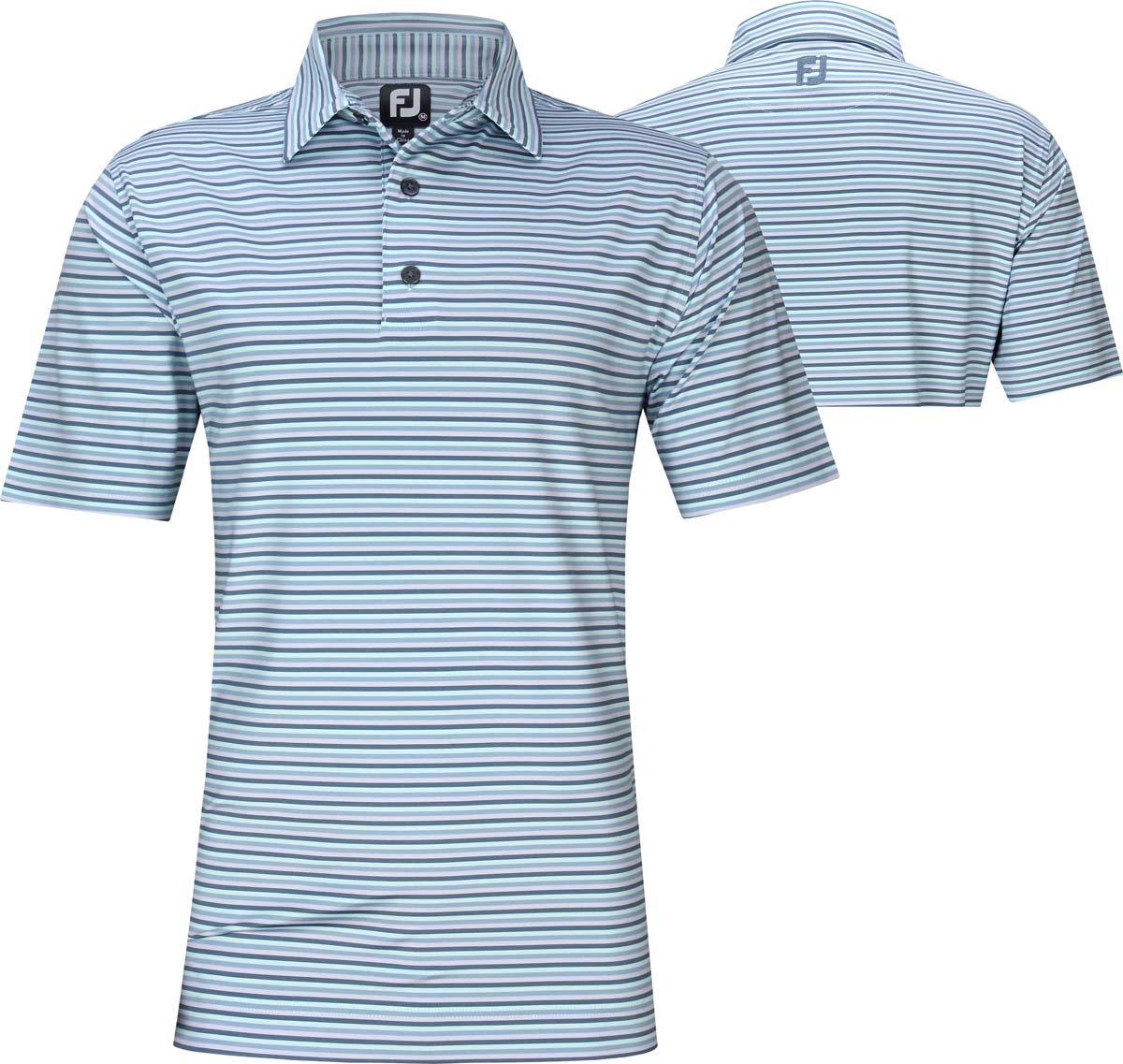 FootJoy FootJoy FJ Golf Polo Mens Size Medium Moisture Wicking Dry Shirt Blue Polyester 