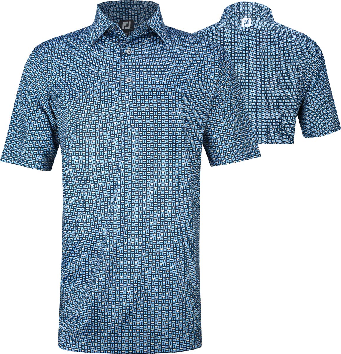 FootJoy ProDry Lisle Half Moon Geo Golf Shirts