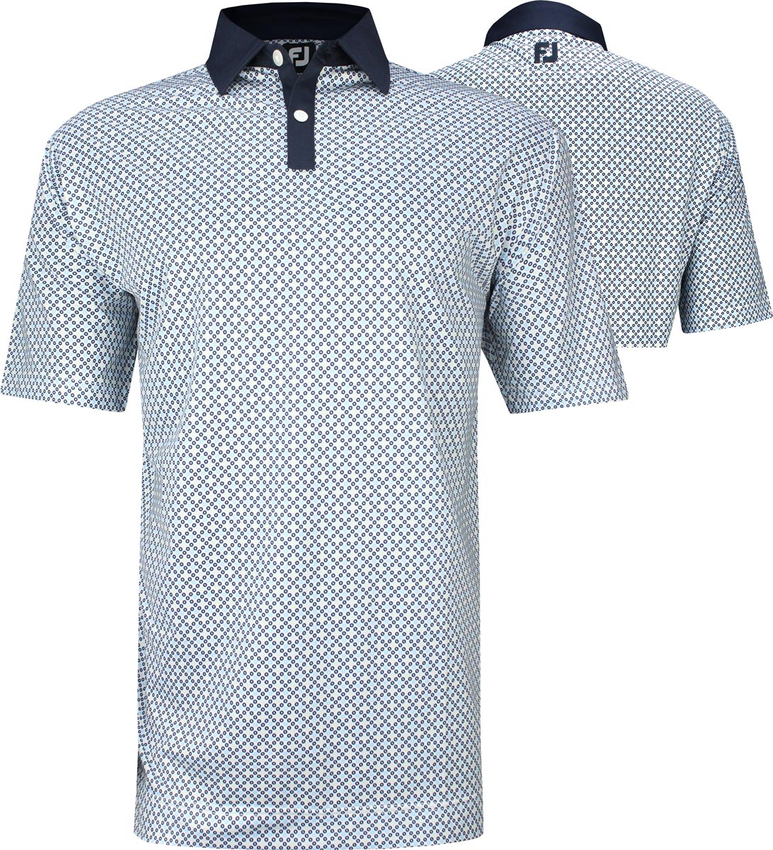 FootJoy ProDry Lisle Circle Print Golf Shirts